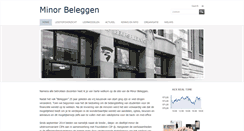 Desktop Screenshot of minorbeleggen.nl
